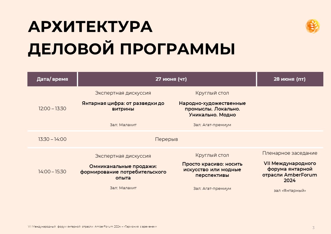 Amber Forum 2024 | Инфоцентр туризма