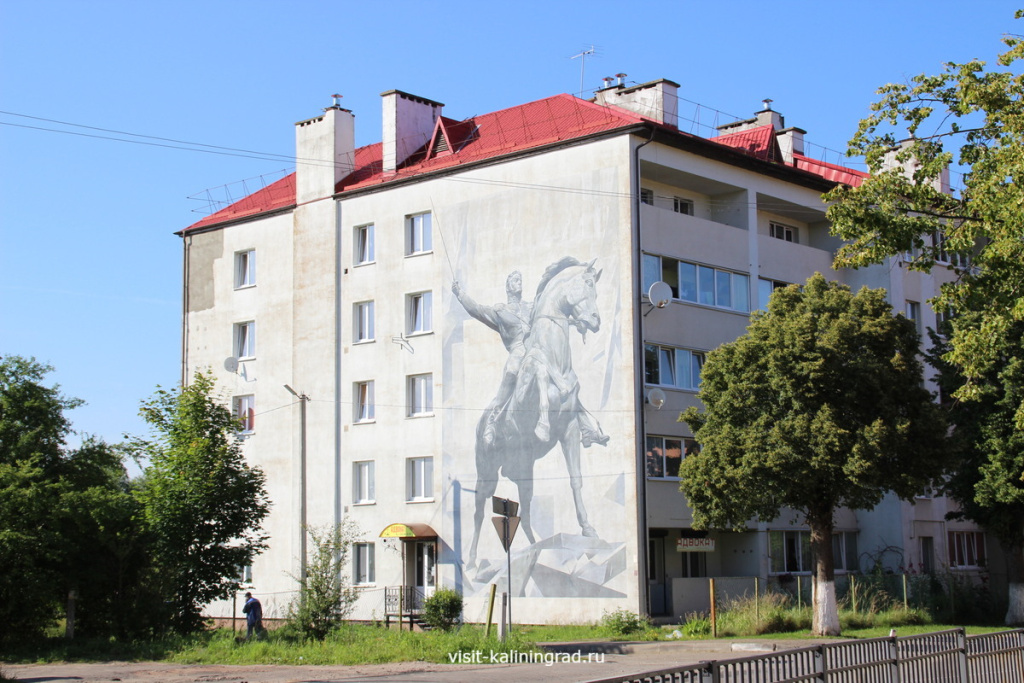 Мурал с портретом П.И. Багратиона.visit-kaliningrad.ru Мурал с портретом П.И. Багратиона.visit-kaliningrad.ru