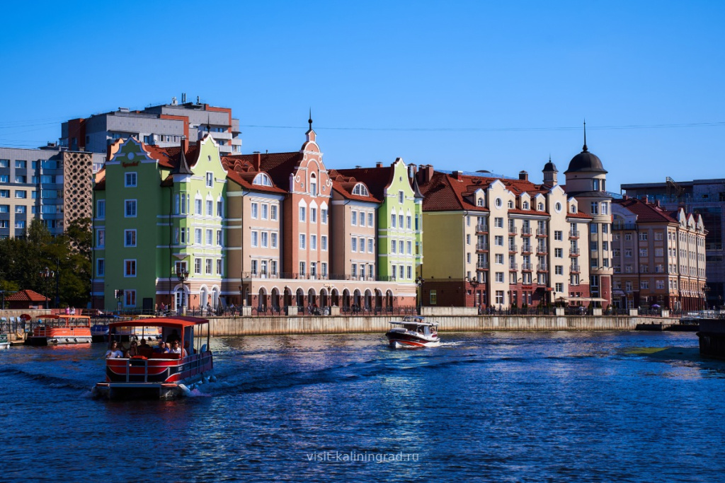 Водные прогулки по Преголе от Рыбной деревни в Калининграде.visit-kaliningrad.ru