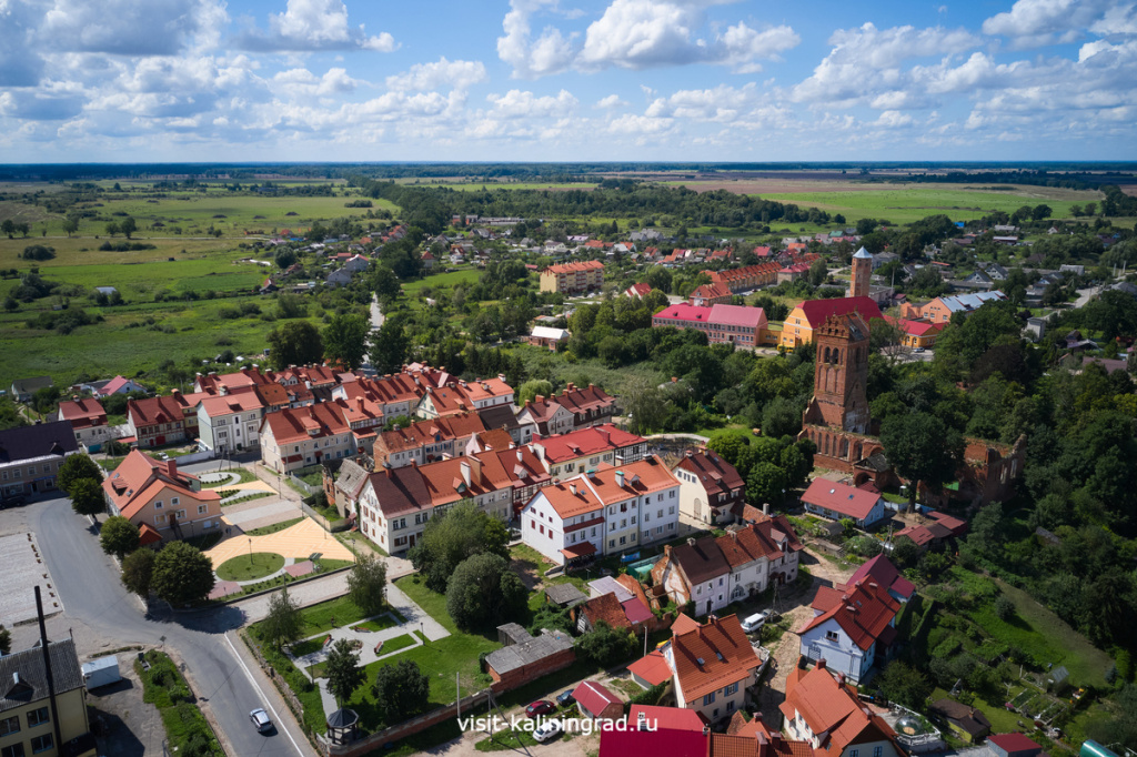 Железнодорожный с высоты птичьего полета.visit-kaliningrad.ru