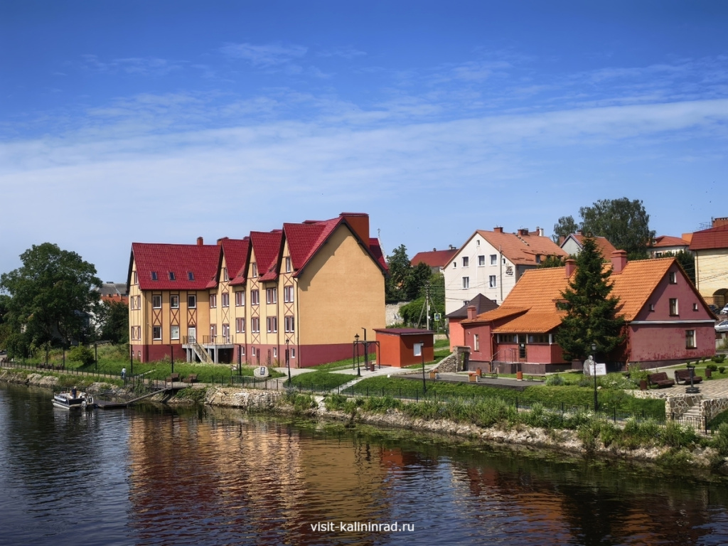 Набережная реки в Гвардейске.visit-kaliningrad.ru Набережная реки в Гвардейске.visit-kaliningrad.ru