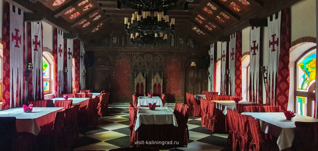 Замок Нессельбек в Калининграде. Рыцарский зал.visit-kaliningrad.ru