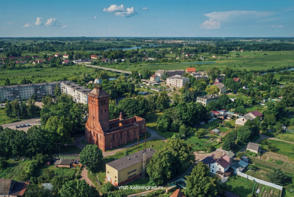 Знаменск с высоты птичьего полета.visit-kaliningrad.ru