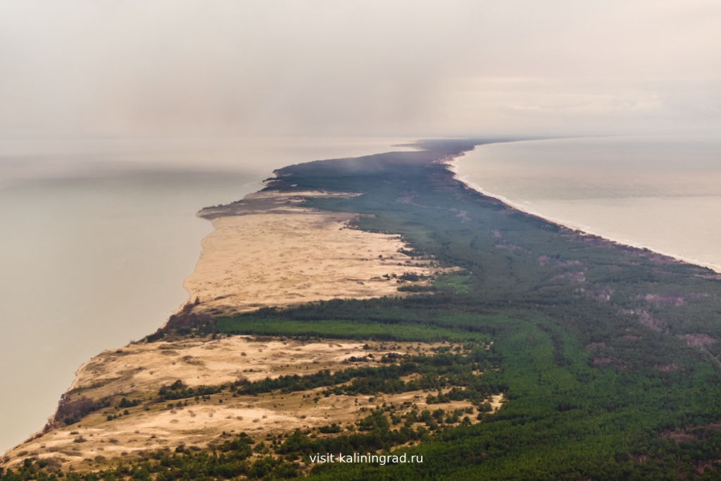 Куршская коса с высоты птичьего полёта.visit-kaliningrad.ru