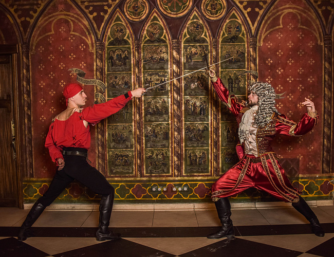 Рыцарский вечер в замке Нессельбек с ужином и рыцарским шоу