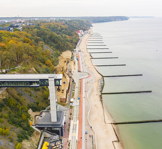 Лифт с панорамой в Светлогорске