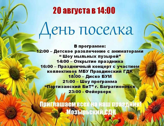 День посёлка Мозырь