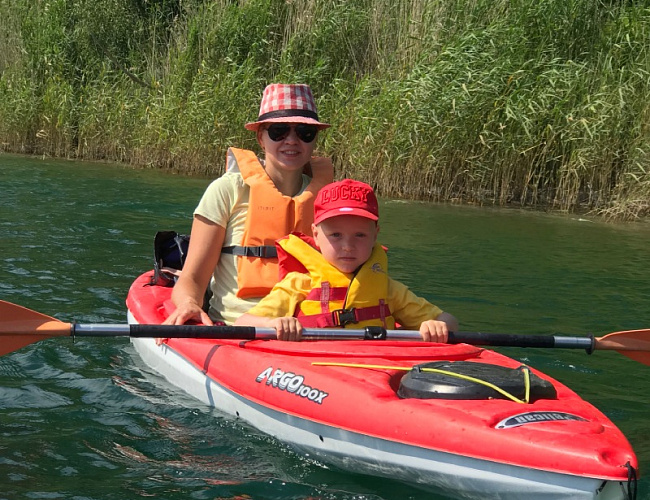 Прогулки на САП - бордах, каяках и велосипедах с "Kayaking bay"