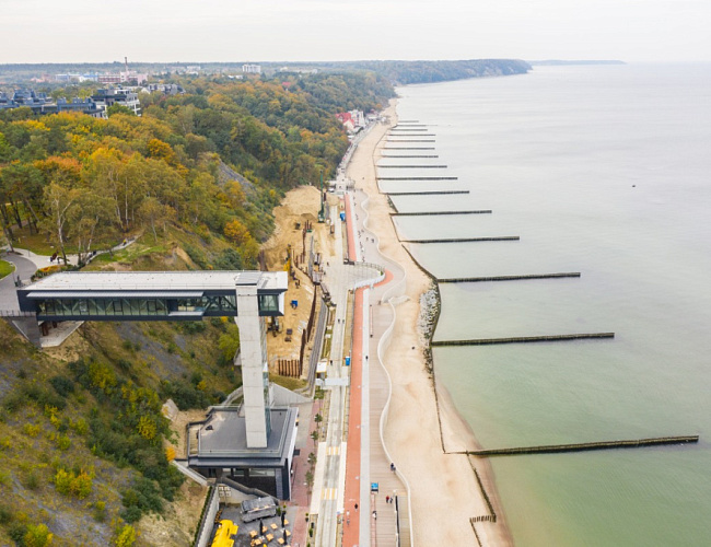 Лифт с панорамой в Светлогорске