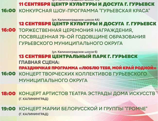 День Гурьевского муниципального округа