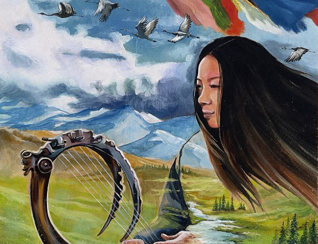 Мастер-класс Будаевой Арюухан «Знакомство с древним монгольским инструментом Алтай ятга»