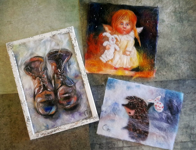 Выставка шерстяной акварели Светланы Мясниковой