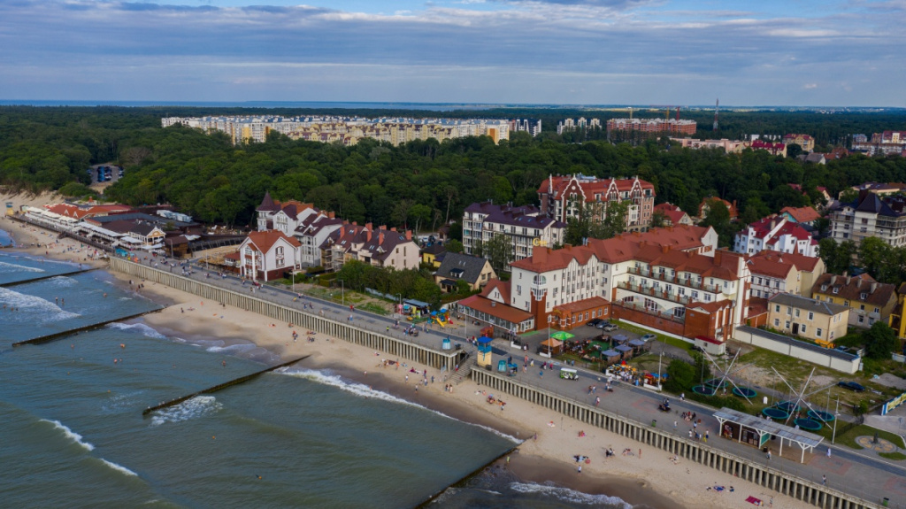 Зеленоградский пляж с высоты птичьего полета.visit-kaliningrad,ru Зеленоградский